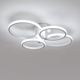 Plafonnier LED Moderne, 48W 5400LM Luminaire Plafonnier Rond, Blanc Lampe de Plafond en Aluminium